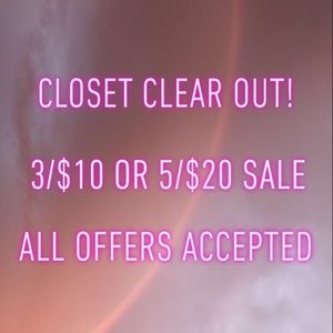 Closet Clear Out!